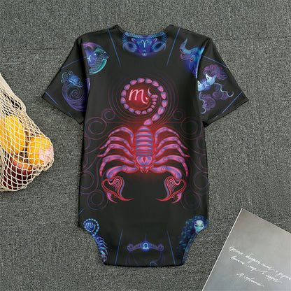 Scorpio And Astrological Signs Print Men's Bodysuit
