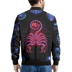 Scorpio And Astrological Signs Print Men's Bomber Jacket