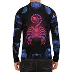 Scorpio And Astrological Signs Print Men's Long Sleeve Rash Guard