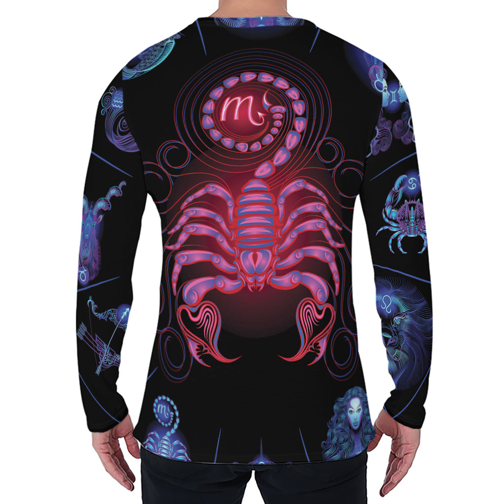 Scorpio And Astrological Signs Print Men's Long Sleeve T-Shirt