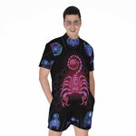 Scorpio And Astrological Signs Print Men's Rompers