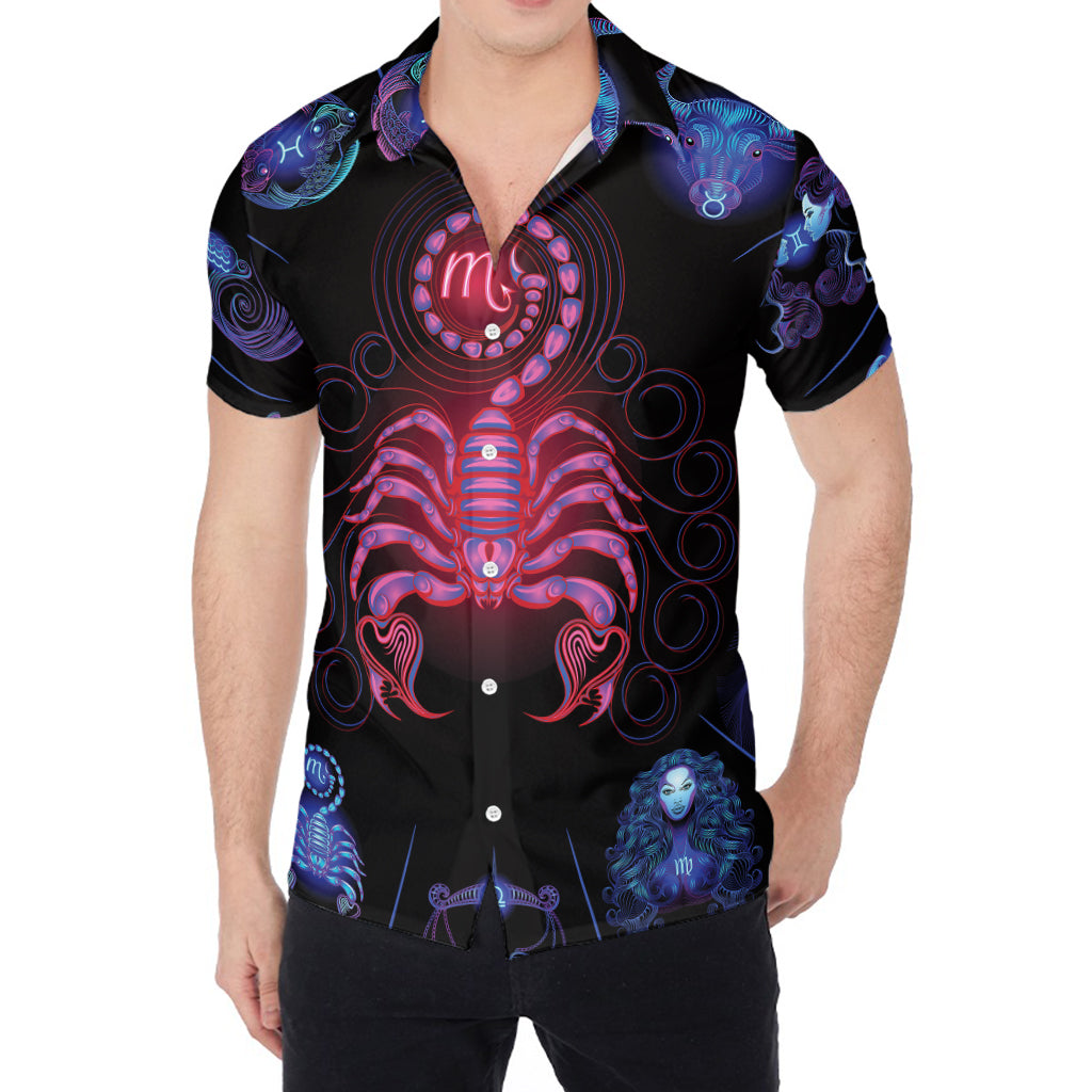 Scorpio And Astrological Signs Print Men's Shirt