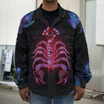 Scorpio And Astrological Signs Print Men's Shirt Jacket
