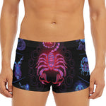 Scorpio And Astrological Signs Print Men's Short Boxer Briefs