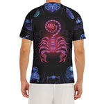 Scorpio And Astrological Signs Print Men's Short Sleeve Rash Guard
