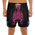 Scorpio And Astrological Signs Print Men's Split Running Shorts