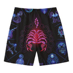 Scorpio And Astrological Signs Print Men's Swim Trunks