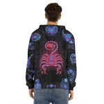 Scorpio And Astrological Signs Print Men's Velvet Pullover Hoodie