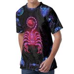 Scorpio And Astrological Signs Print Men's Velvet T-Shirt