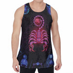 Scorpio And Astrological Signs Print Men's Velvet Tank Top