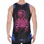 Scorpio And Astrological Signs Print Men's Velvet Tank Top