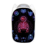 Scorpio And Astrological Signs Print Mesh Laundry Hamper