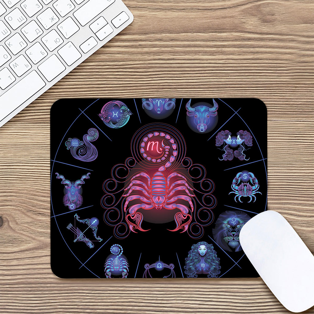Scorpio And Astrological Signs Print Mouse Pad