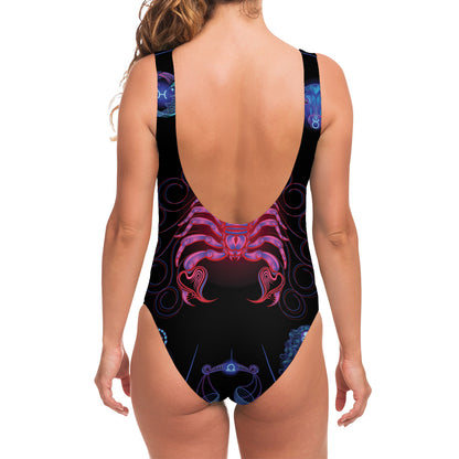 Scorpio And Astrological Signs Print One Piece Swimsuit