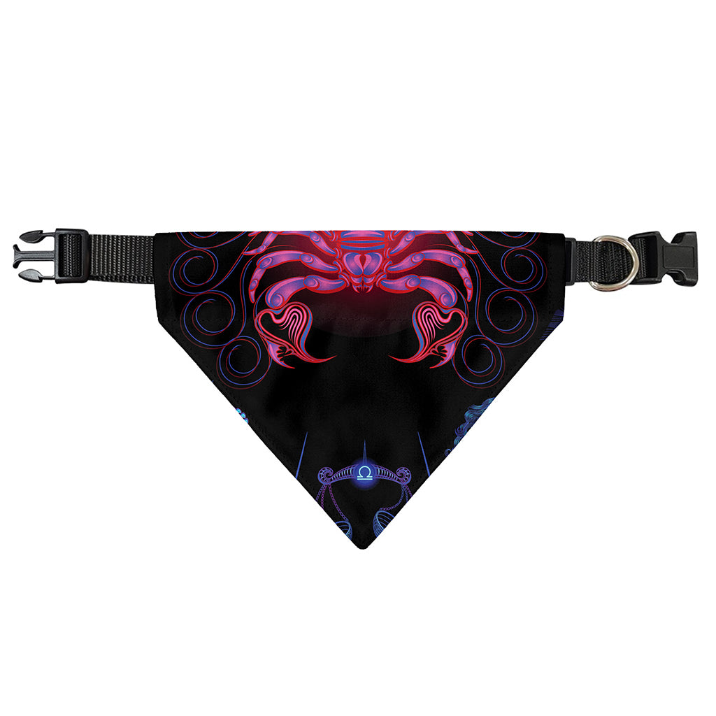 Scorpio And Astrological Signs Print Over The Collar Dog Bandana