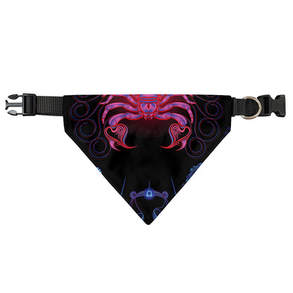 Scorpio And Astrological Signs Print Over The Collar Dog Bandana