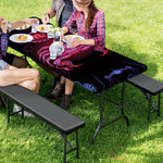 Scorpio And Astrological Signs Print Picnic Table Cover