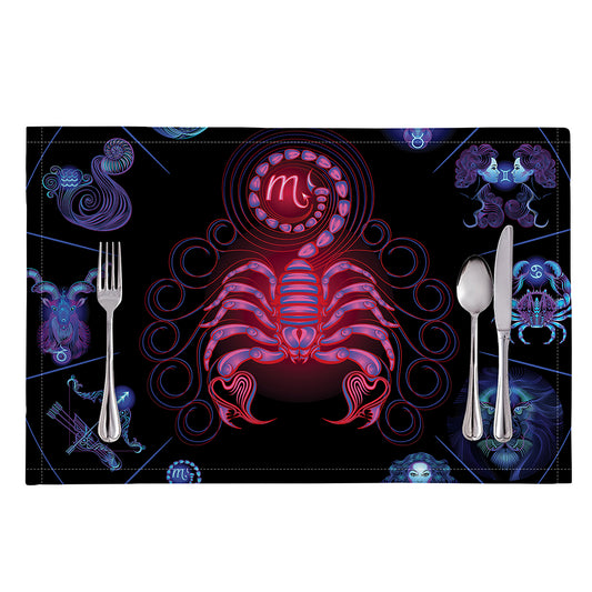 Scorpio And Astrological Signs Print Placemat
