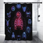 Scorpio And Astrological Signs Print Premium Shower Curtain