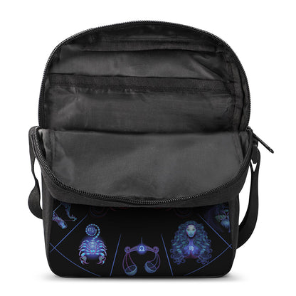 Scorpio And Astrological Signs Print Rectangular Crossbody Bag