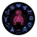 Scorpio And Astrological Signs Print Round Floor Mat