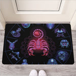 Scorpio And Astrological Signs Print Rubber Doormat