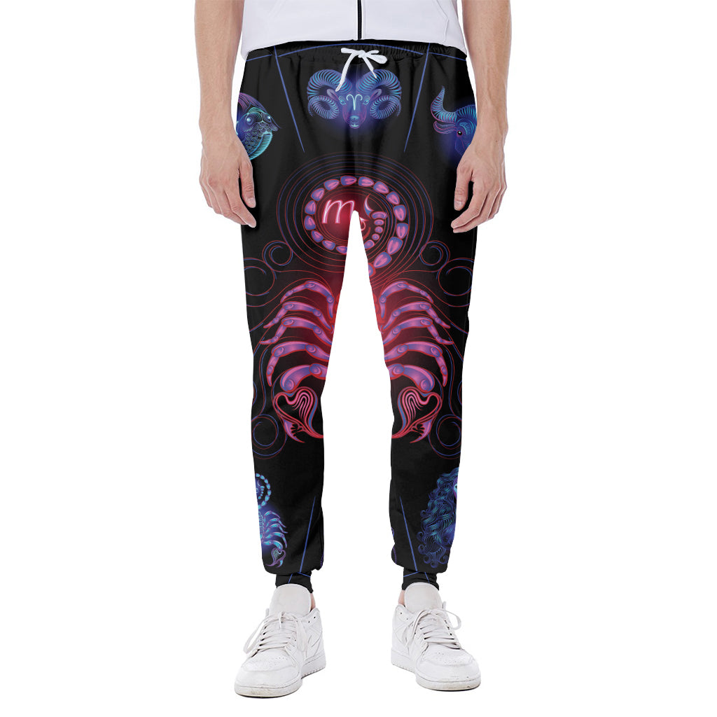 Scorpio And Astrological Signs Print Scuba Joggers