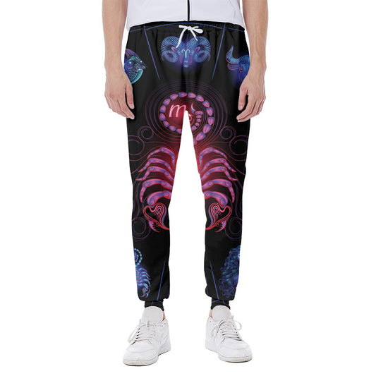 Scorpio And Astrological Signs Print Scuba Joggers