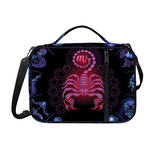 Scorpio And Astrological Signs Print Shoulder Strap Bible Bag