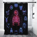 Scorpio And Astrological Signs Print Shower Curtain