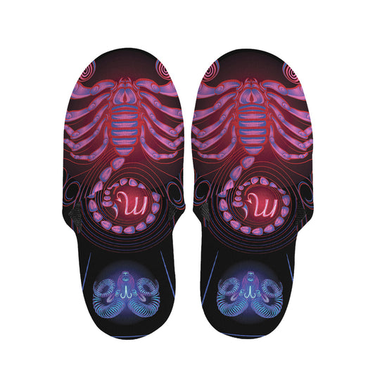 Scorpio And Astrological Signs Print Slippers