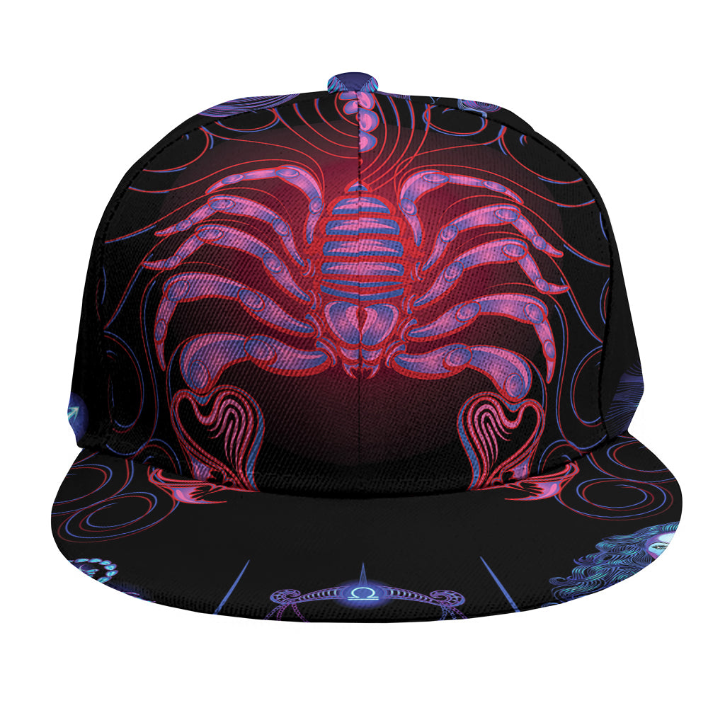 Scorpio And Astrological Signs Print Snapback Cap