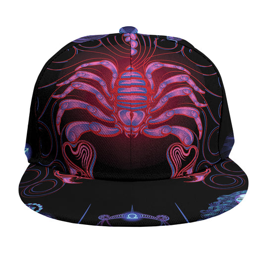 Scorpio And Astrological Signs Print Snapback Cap