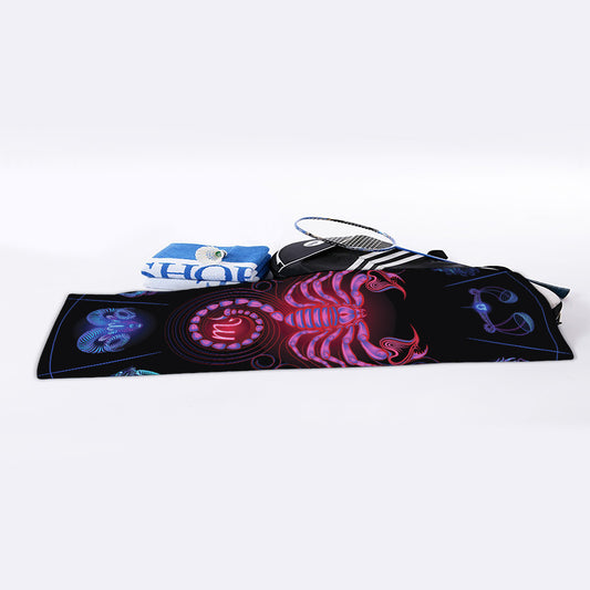 Scorpio And Astrological Signs Print Sports Towel