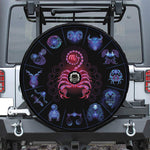 Scorpio And Astrological Signs Print Tire Cover With Camera Hole