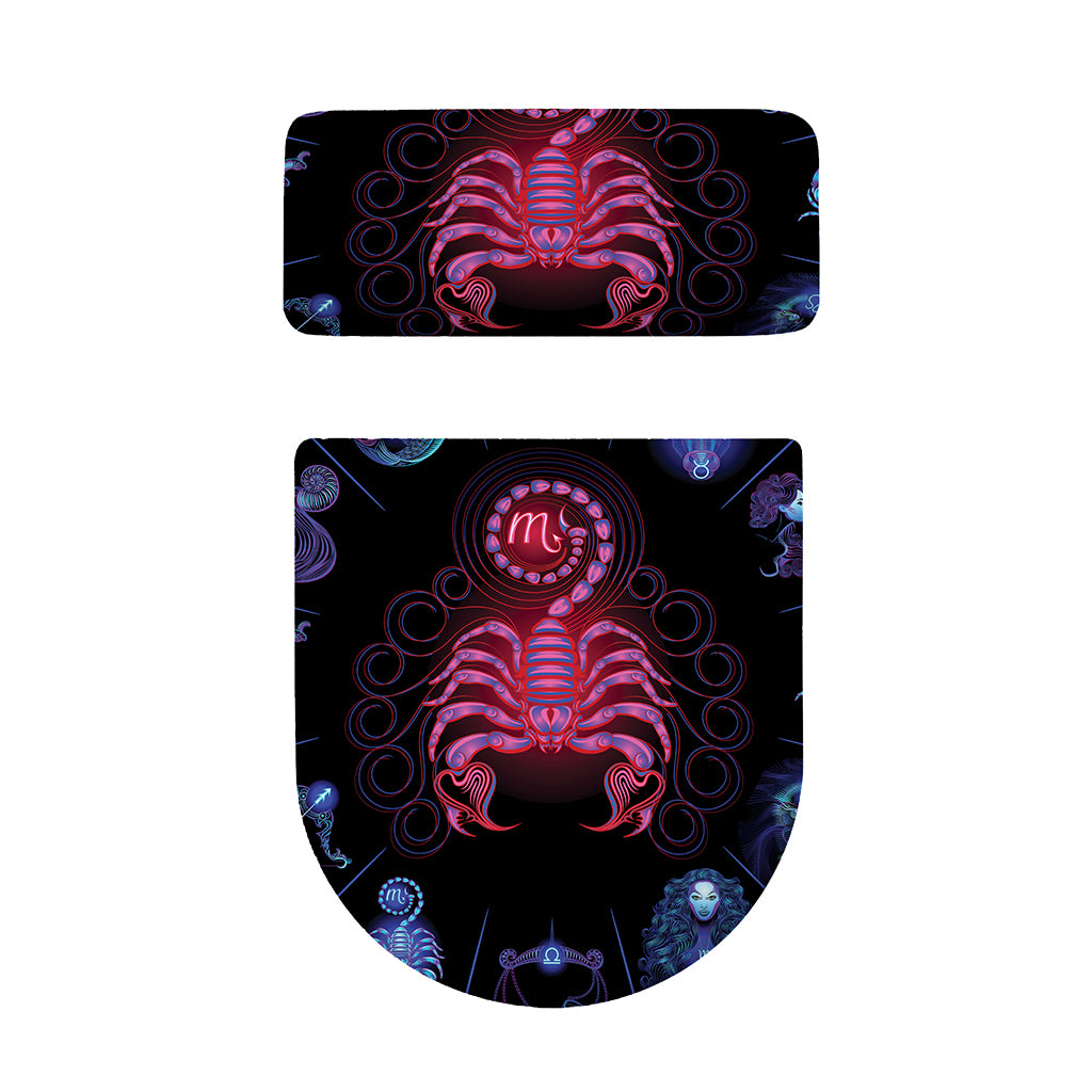 Scorpio And Astrological Signs Print Toilet Lid And Tank Cover Set