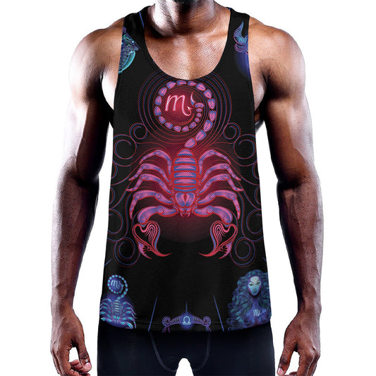Scorpio And Astrological Signs Print Training Tank Top