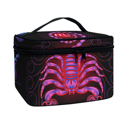 Scorpio And Astrological Signs Print Travel Makeup Bag