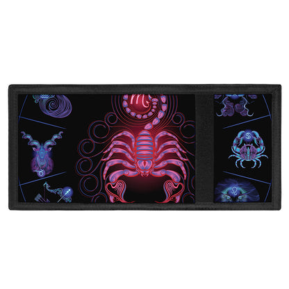Scorpio And Astrological Signs Print Trifold Wallet