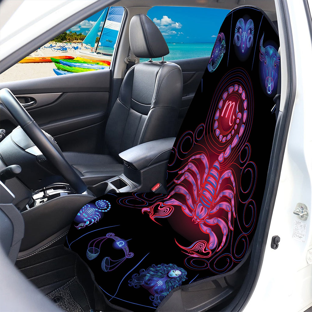 Scorpio And Astrological Signs Print Waterproof Car Seat Cover
