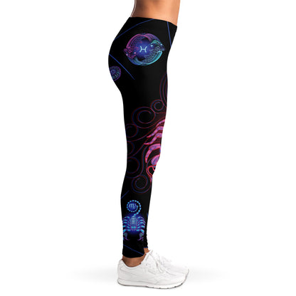 Scorpio And Astrological Signs Print Women's Leggings