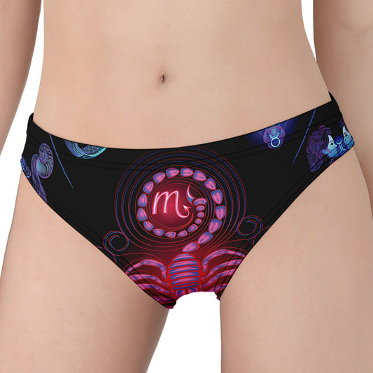 Scorpio And Astrological Signs Print Women's Panties
