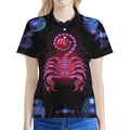 Scorpio And Astrological Signs Print Women's Polo Shirt