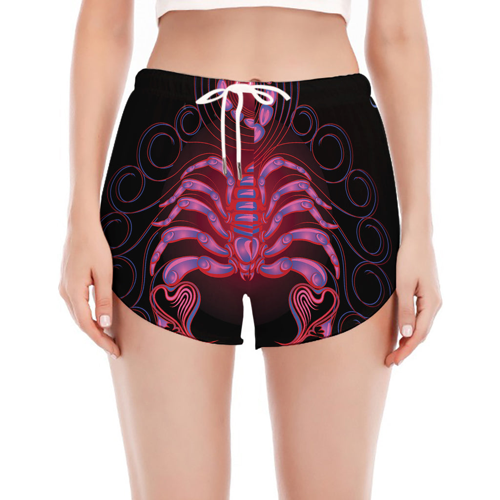 Scorpio And Astrological Signs Print Women's Split Running Shorts