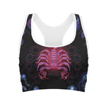 Scorpio And Astrological Signs Print Women's Sports Bra