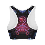 Scorpio And Astrological Signs Print Women's Sports Bra