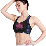 Scorpio And Astrological Signs Print Women's Sports Bra