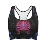 Scorpio And Astrological Signs Print Women's Sports Bra