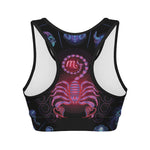 Scorpio And Astrological Signs Print Women's Sports Bra