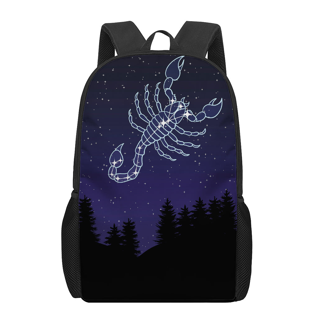 Scorpio Constellation Print 17 Inch Backpack